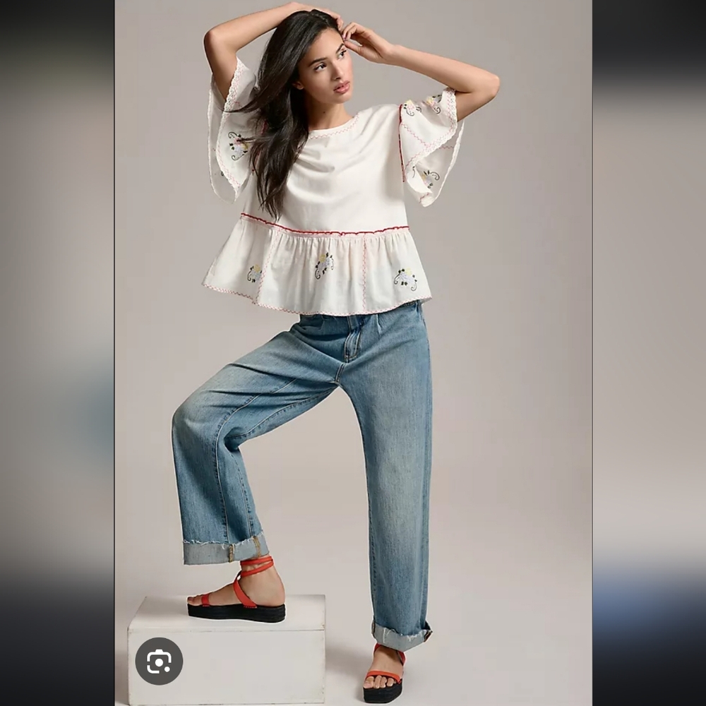 Anthropologie Babydoll Top